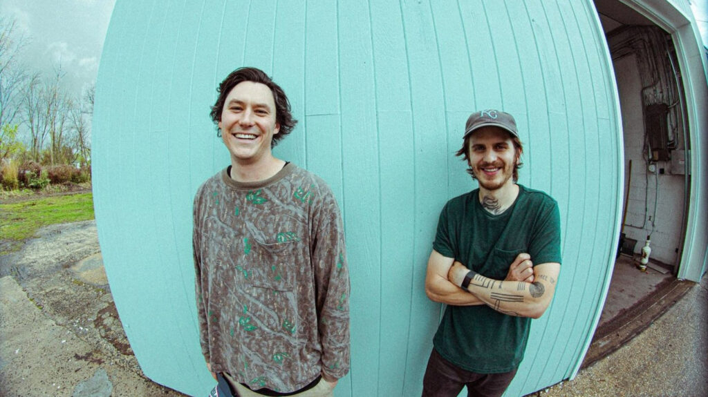 Brian Sella and Mathew Uychich of the band The Front Bottoms.